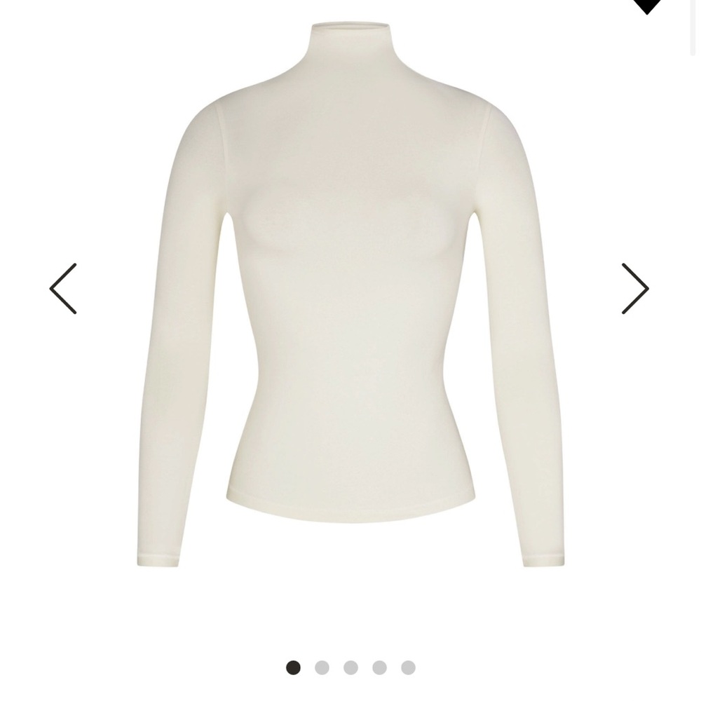 Skims cotton jersey LONG SLEEVE TURTLENECK